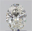Natural Diamond 0.90 Carats, Oval with  Cut, H Color, VS1 Clarity and Certified by GIA