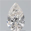 Natural Diamond 0.81 Carats, Pear with  Cut, I Color, VVS1 Clarity and Certified by GIA