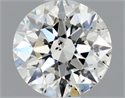 Natural Diamond 0.51 Carats, Round with Excellent Cut, I Color, SI2 Clarity and Certified by GIA
