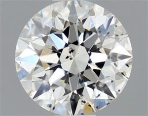 Picture of Natural Diamond 0.51 Carats, Round with Excellent Cut, I Color, SI2 Clarity and Certified by GIA