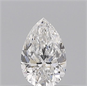 Natural Diamond 0.50 Carats, Pear with  Cut, E Color, VS1 Clarity and Certified by GIA