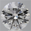 Lab Grown Diamond 6.04 Carats, Round with Excellent Cut, F Color, VS1 Clarity and Certified by IGI