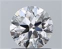Natural Diamond 0.90 Carats, Round with Excellent Cut, G Color, SI1 Clarity and Certified by GIA