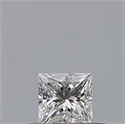 Natural Diamond 0.23 Carats, Princess with  Cut, E Color, VVS2 Clarity and Certified by GIA