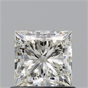 Natural Diamond 0.71 Carats, Princess with  Cut, J Color, VVS2 Clarity and Certified by GIA