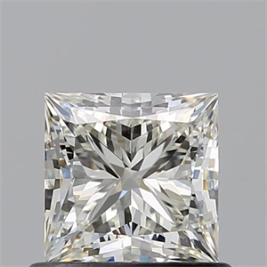 Picture of Natural Diamond 0.71 Carats, Princess with  Cut, J Color, VVS2 Clarity and Certified by GIA