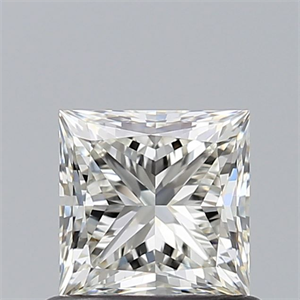 Picture of Natural Diamond 0.74 Carats, Princess with  Cut, J Color, VS1 Clarity and Certified by GIA