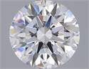Lab Grown Diamond 3.04 Carats, Round with Ideal Cut, E Color, VVS2 Clarity and Certified by IGI