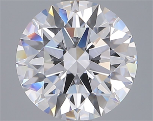 Picture of Lab Grown Diamond 3.04 Carats, Round with Ideal Cut, E Color, VVS2 Clarity and Certified by IGI