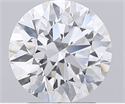 Lab Grown Diamond 2.08 Carats, Round with Excellent Cut, D Color, VVS2 Clarity and Certified by GIA
