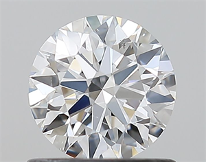 Picture of Natural Diamond 0.70 Carats, Round with Excellent Cut, D Color, SI1 Clarity and Certified by GIA