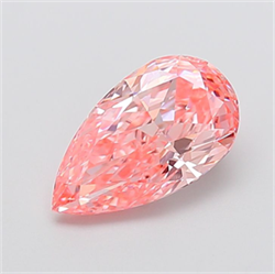 Picture of Lab Grown Diamond 2.54 Carats, Pear with  Cut, Fancy Vivid Pink Color, VS1 Clarity and Certified by IGI