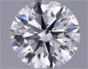 Lab Grown Diamond 1.44 Carats, Round with Ideal Cut, E Color, VVS2 Clarity and Certified by IGI