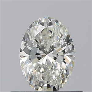 Picture of Natural Diamond 0.50 Carats, Oval with  Cut, H Color, SI1 Clarity and Certified by GIA