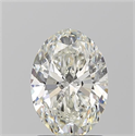Natural Diamond 1.71 Carats, Oval with  Cut, I Color, SI2 Clarity and Certified by GIA