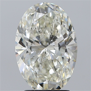 Foto Diamante Natural 3.01 quilates, Ovalado , Color K, claridad SI1 y certificado GIA de