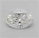 Natural Diamond 1.21 Carats, Oval with  Cut, H Color, SI1 Clarity and Certified by GIA