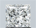 Natural Diamond 1.03 Carats, Princess with  Cut, I Color, SI1 Clarity and Certified by GIA