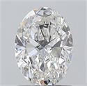 Natural Diamond 1.01 Carats, Oval with  Cut, F Color, SI2 Clarity and Certified by GIA