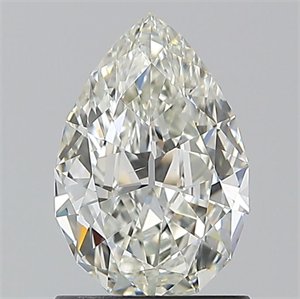 Picture of Natural Diamond 1.01 Carats, Pear with  Cut, J Color, VS2 Clarity and Certified by GIA