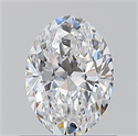 Natural Diamond 0.80 Carats, Oval with  Cut, D Color, VS1 Clarity and Certified by GIA