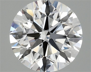 Picture of Lab Grown Diamond 2.01 Carats, Round with Ideal Cut, D Color, VVS2 Clarity and Certified by IGI