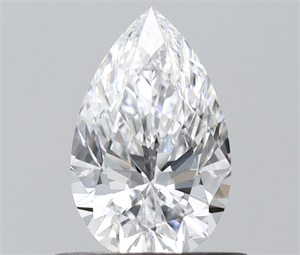 Picture of Natural Diamond 0.53 Carats, Pear with  Cut, D Color, VS2 Clarity and Certified by GIA