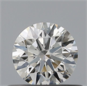 Natural Diamond 0.41 Carats, Round with Excellent Cut, G Color, IF Clarity and Certified by GIA