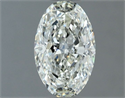 Natural Diamond 0.70 Carats, Oval with  Cut, I Color, VS1 Clarity and Certified by IGI