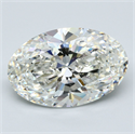 Natural Diamond 8.40 Carats, Oval with  Cut, J Color, VS1 Clarity and Certified by GIA