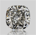 Natural Diamond 0.55 Carats, Cushion with  Cut, I Color, VS2 Clarity and Certified by GIA