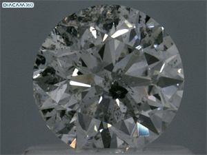 Picture of Natural Diamond 0.72 Carats, Round with Very Good Cut, F Color, I1 Clarity and Certified by IGI
