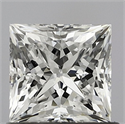 Natural Diamond 1.00 Carats, Princess with  Cut, D Color, SI1 Clarity and Certified by GIA