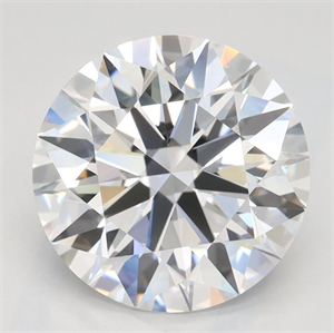 Picture of Lab Grown Diamond 2.82 Carats, Round with Ideal Cut, D Color, IF Clarity and Certified by IGI