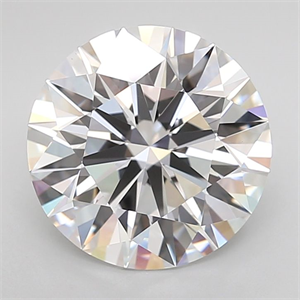 Picture of Lab Grown Diamond 3.43 Carats, Round with Ideal Cut, D Color, IF Clarity and Certified by IGI