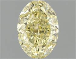 Picture of Lab Grown Diamond 1.59 Carats, Oval with  Cut, Fancy Intense Yellow Color, VS1 Clarity and Certified by IGI