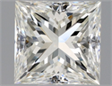Natural Diamond 0.50 Carats, Princess with  Cut, I Color, VVS2 Clarity and Certified by GIA