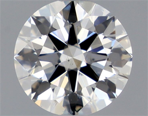 Foto Diamante Natural 0.61 quilates, Redondo , Color H, claridad SI1 y certificado GIA de