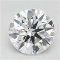 Lab Grown Diamond 0.93 Carats, Round with Ideal Cut, D Color, IF Clarity and Certified by IGI