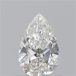 Foto Diamante Natural 0.75 quilates, De pera , Color H, claridad SI1 y certificado GIA de