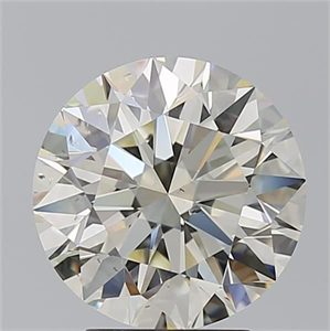 Picture of Natural Diamond 3.50 Carats, Round with Excellent Cut, M Color, SI1 Clarity and Certified by GIA