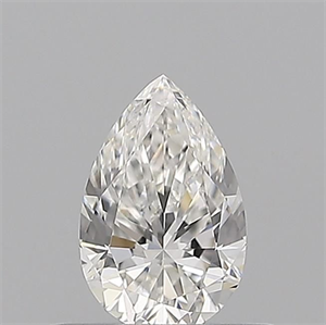 Picture of Natural Diamond 0.50 Carats, Pear with  Cut, F Color, VVS2 Clarity and Certified by GIA