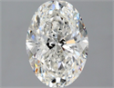 Natural Diamond 2.01 Carats, Oval with  Cut, F Color, SI2 Clarity and Certified by IGI