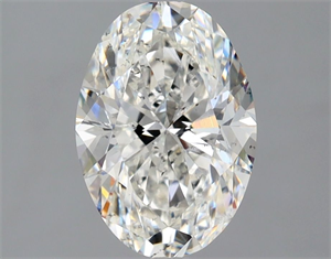 Picture of Natural Diamond 2.01 Carats, Oval with  Cut, F Color, SI2 Clarity and Certified by IGI