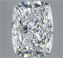 Natural Diamond 5.02 Carats, Cushion with  Cut, D Color, SI1 Clarity and Certified by GIA