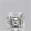 Natural Diamond 1.03 Carats, Asscher with  Cut, G Color, VVS2 Clarity and Certified by GIA
