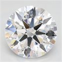 Lab Grown Diamond 3.00 Carats, Round with Ideal Cut, D Color, IF Clarity and Certified by IGI