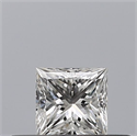 Natural Diamond 0.24 Carats, Princess with  Cut, F Color, VS1 Clarity and Certified by GIA