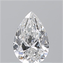 Natural Diamond 0.54 Carats, Pear with  Cut, E Color, VS1 Clarity and Certified by GIA
