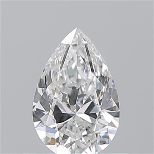 Picture of Natural Diamond 0.54 Carats, Pear with  Cut, E Color, VS1 Clarity and Certified by GIA